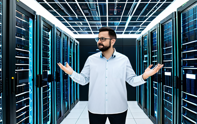 블록체인 개발의 시장 동향 - Blockchain Scalability Solutions**
"A modern, brightly lit data center filled with servers and netw...