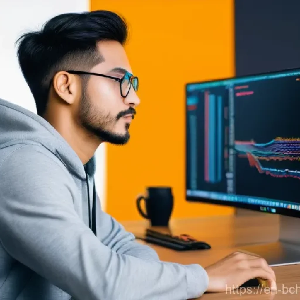 블록체인 개발 생태계 이해하기 - **Prompt 1: The Focused Blockchain Developer's Workspace**
A bright, modern workspace scene from...