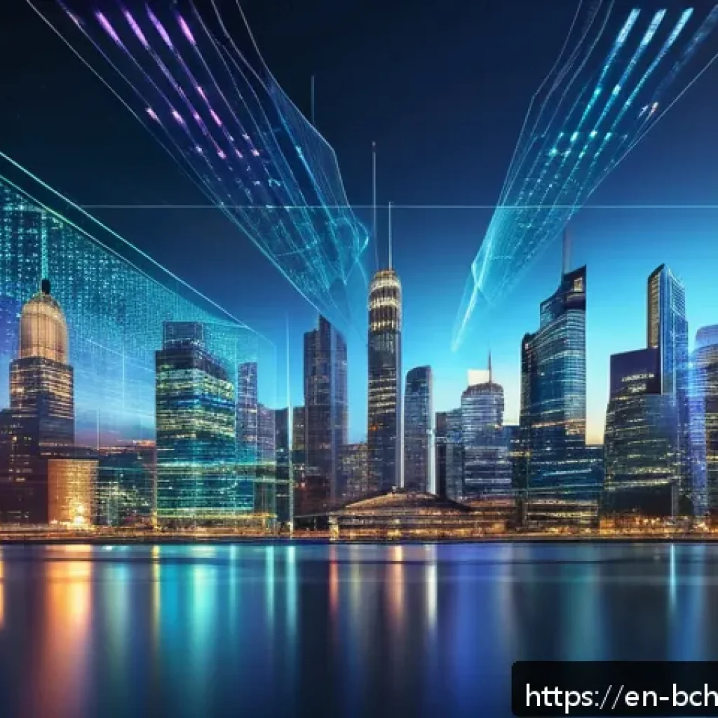 블록체인 기술의 사회적 합의 원리 - A futuristic digital network scene illustrating a diverse group of people collaboratively verifying ...