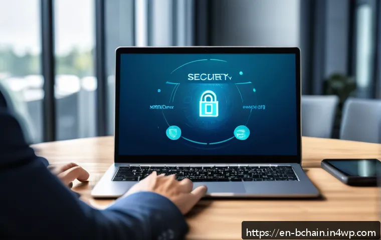 자주 발생하는 블록체인 오류 및 해결책 - A detailed digital illustration of a secure crypto wallet setup scene: a person setting a complex, u...